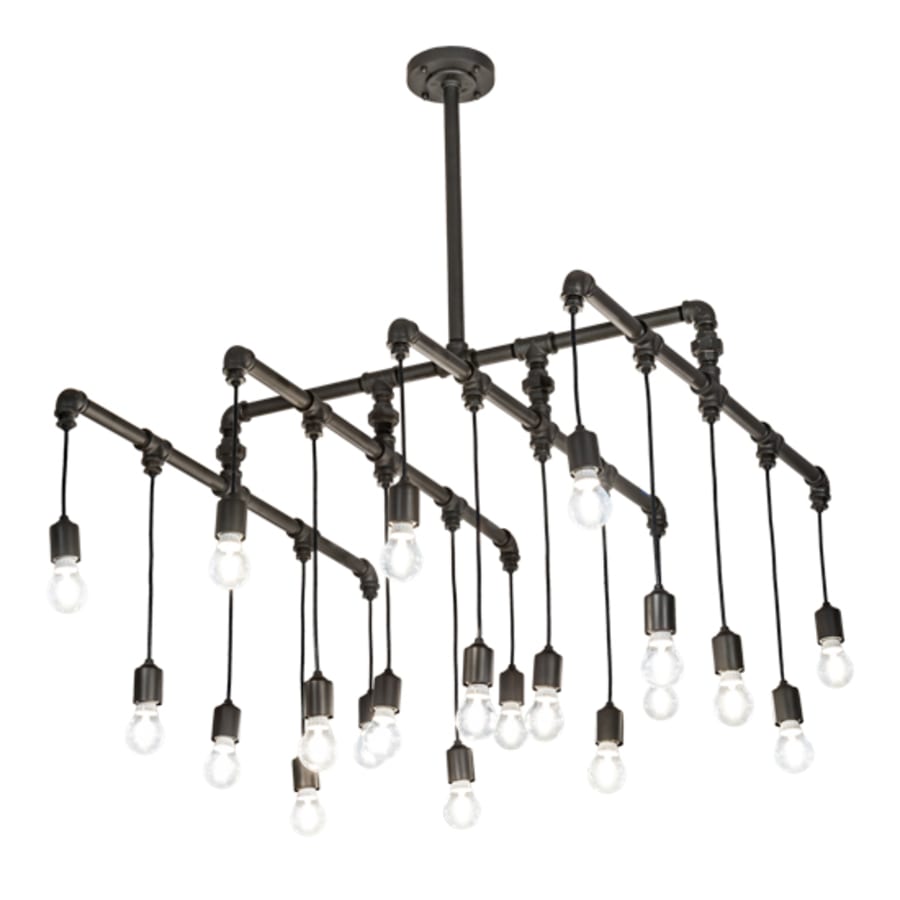 Meyda Tiffany 20 Light 51" Wide Abstract Linear Pendant