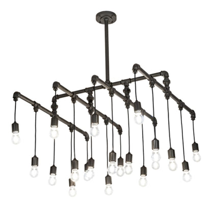Meyda Tiffany 20 Light 51" Wide Abstract Linear Pendant