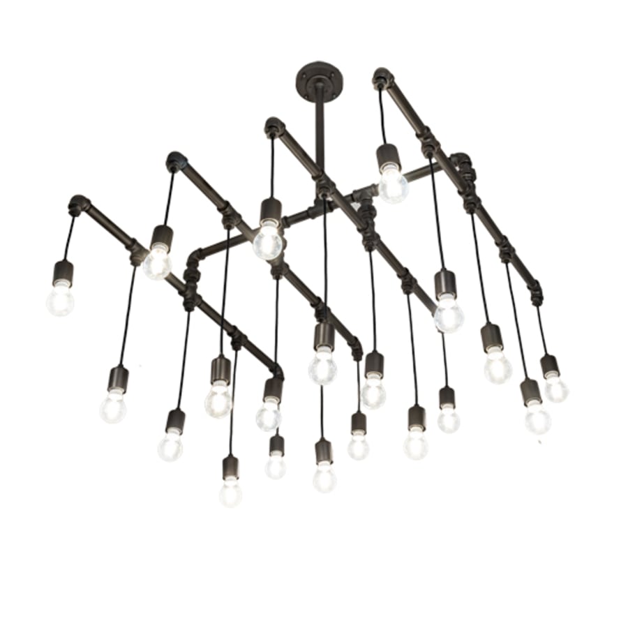 Meyda Tiffany 20 Light 51" Wide Abstract Linear Pendant