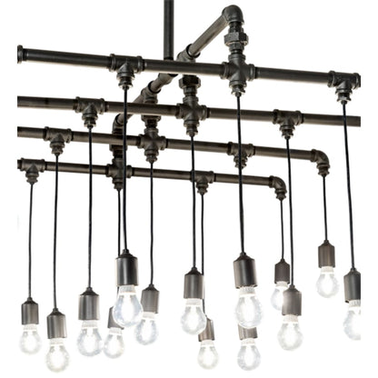 Meyda Tiffany 20 Light 51" Wide Abstract Linear Pendant
