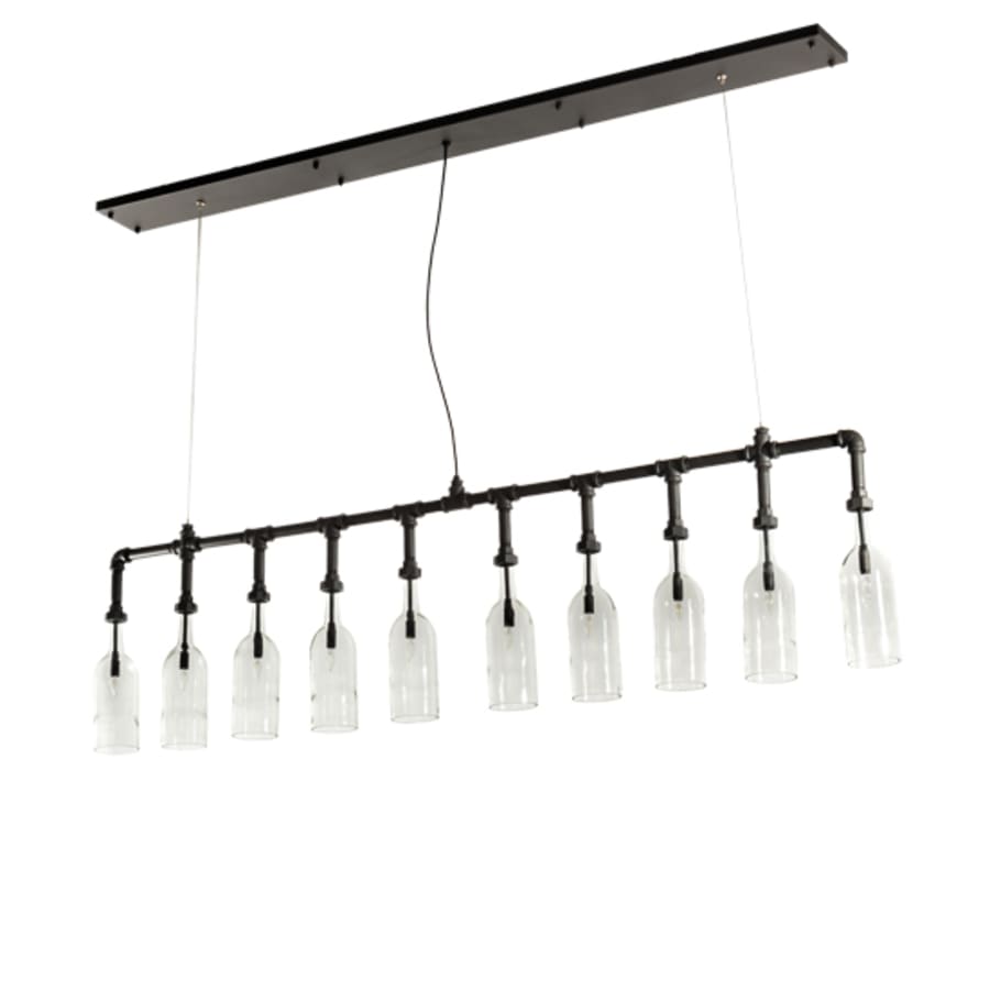 Meyda Tiffany 10 Light 75" Wide Suspension Linear Pendant