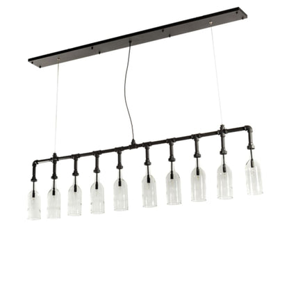 Meyda Tiffany 10 Light 75" Wide Suspension Linear Pendant