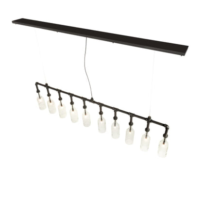 Meyda Tiffany 10 Light 75" Wide Suspension Linear Pendant