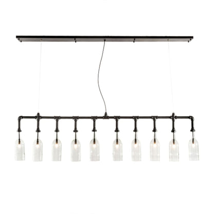 Meyda Tiffany 10 Light 75" Wide Suspension Linear Pendant