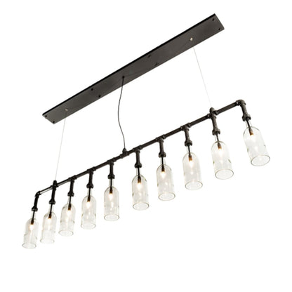 Meyda Tiffany 10 Light 75" Wide Suspension Linear Pendant