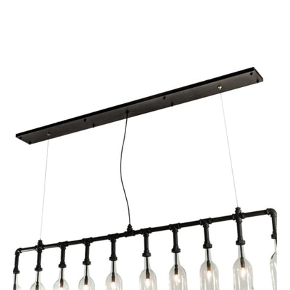 Meyda Tiffany 10 Light 75" Wide Suspension Linear Pendant