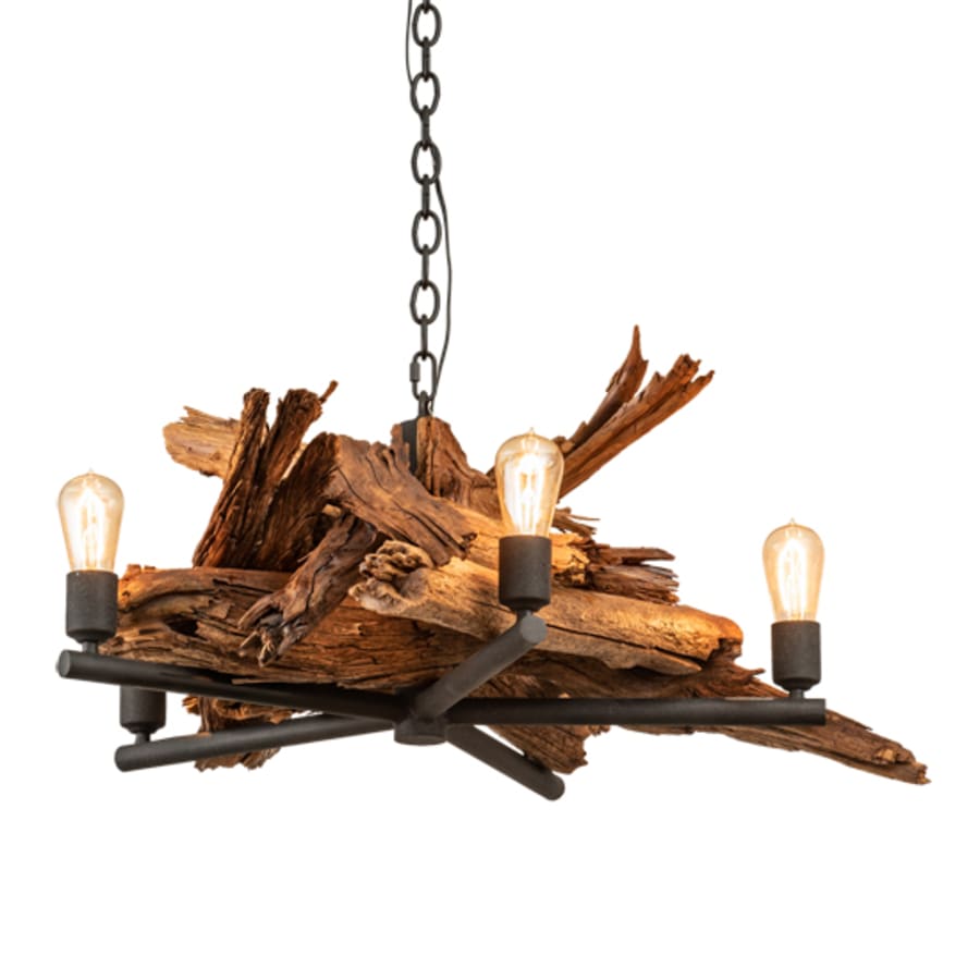 Meyda Tiffany Driftwood 5 Light 35" Wide Abstract Chandelier
