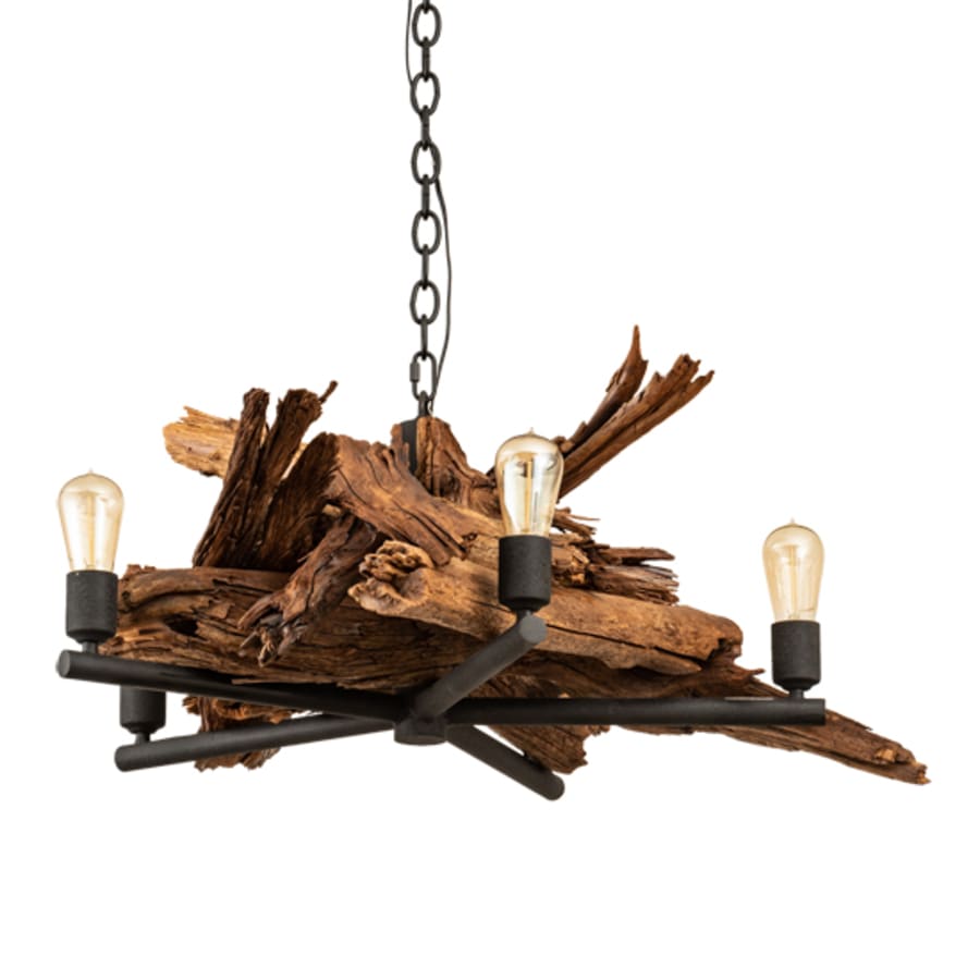 Meyda Tiffany Driftwood 5 Light 35" Wide Abstract Chandelier