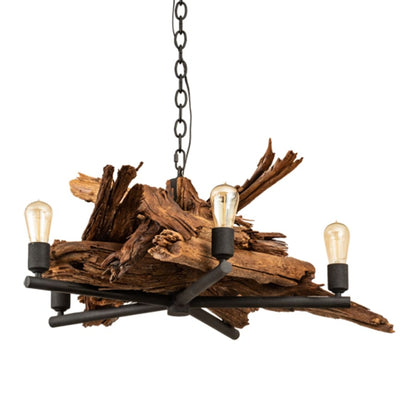 Meyda Tiffany Driftwood 5 Light 35" Wide Abstract Chandelier