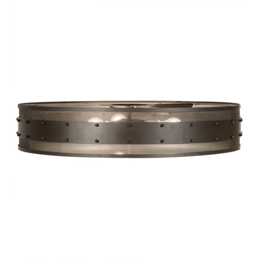Meyda Tiffany Nolan 3 Light 30" Wide Flush Mount Drum Ceiling Fixture