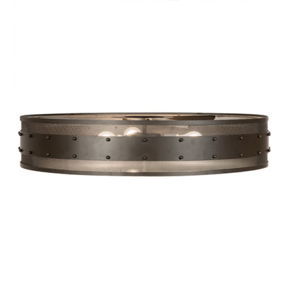 Meyda Tiffany Nolan 3 Light 30" Wide Flush Mount Drum Ceiling Fixture