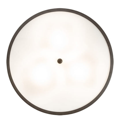Meyda Tiffany Nolan 3 Light 30" Wide Flush Mount Drum Ceiling Fixture