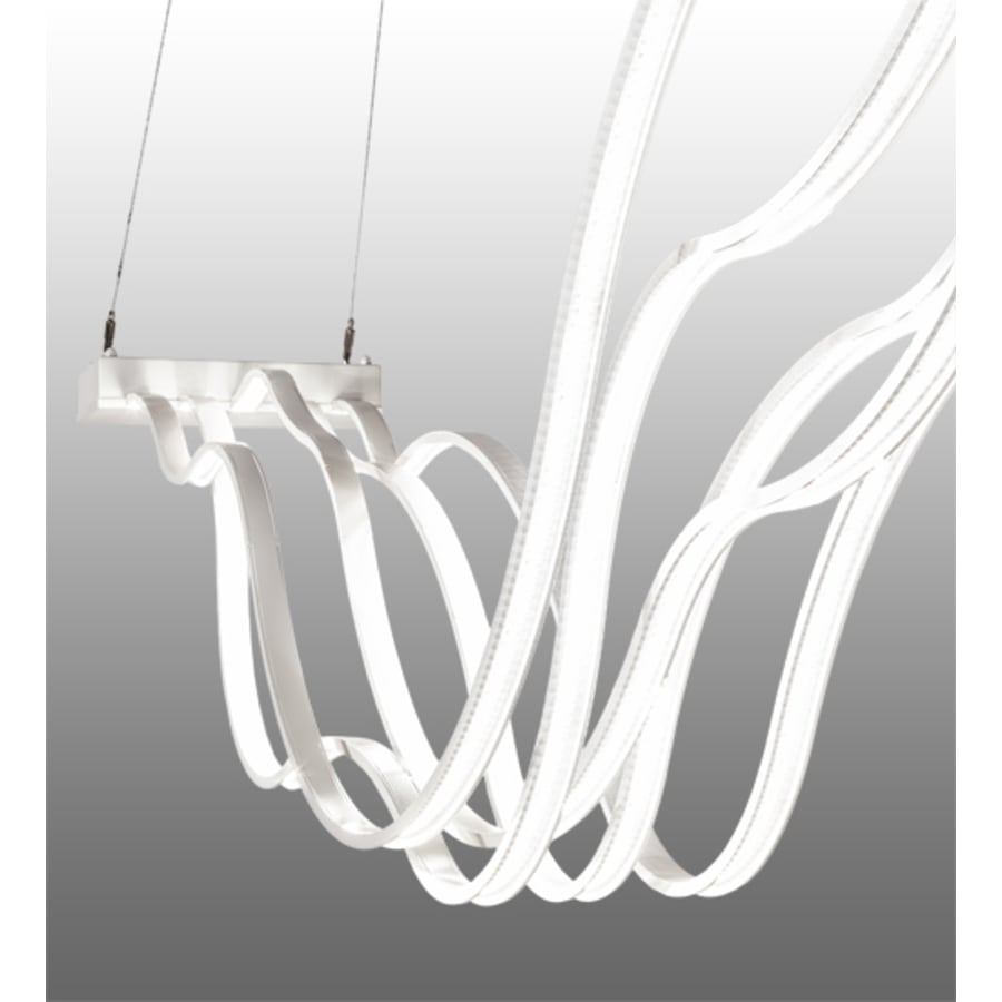 Meyda Tiffany 4 Light 84" Wide Abstract Linear Pendant