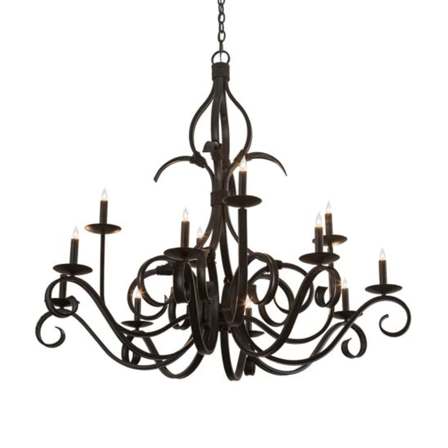 Meyda Tiffany Cypress 12 Light 48" Wide Taper Candle Style Chandelier