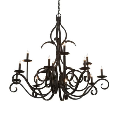 Meyda Tiffany Cypress 12 Light 48" Wide Taper Candle Style Chandelier