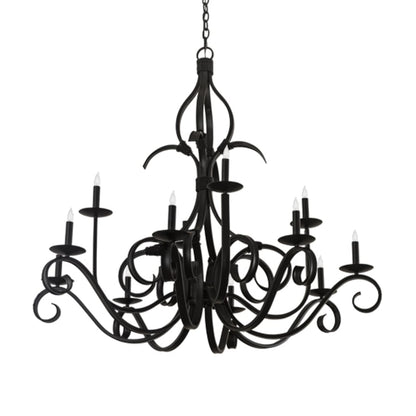 Meyda Tiffany Cypress 12 Light 48" Wide Taper Candle Style Chandelier