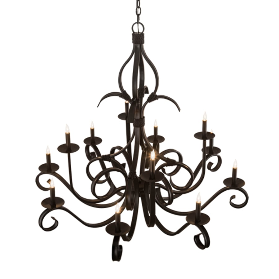 Meyda Tiffany Cypress 12 Light 48" Wide Taper Candle Style Chandelier