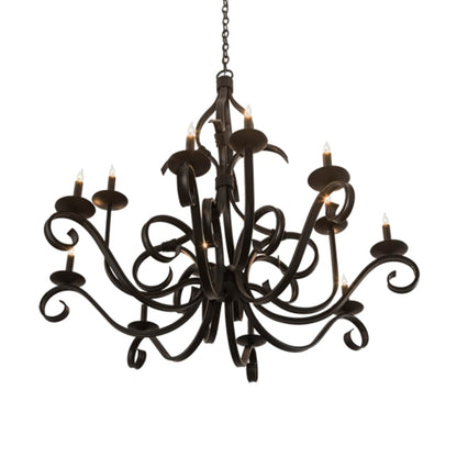Meyda Tiffany Cypress 12 Light 48" Wide Taper Candle Style Chandelier