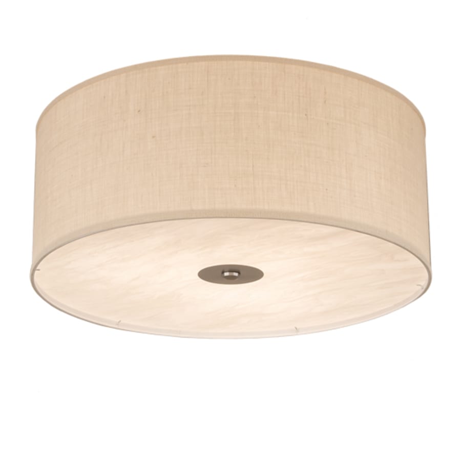 Meyda Tiffany Cilindro 3 Light 30" Wide Semi-Flush Drum Ceiling Fixture - Nickel Finish