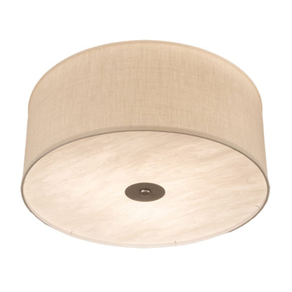 Meyda Tiffany Cilindro 3 Light 30" Wide Semi-Flush Drum Ceiling Fixture - Nickel Finish