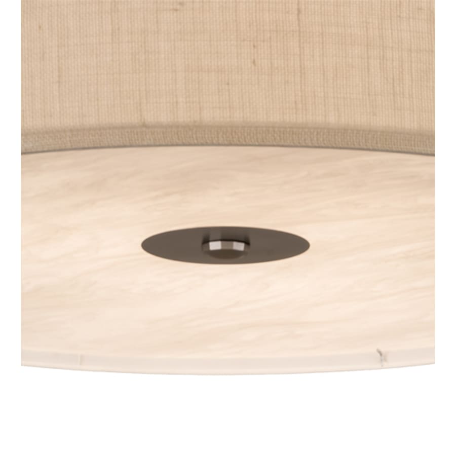 Meyda Tiffany Cilindro 3 Light 30" Wide Semi-Flush Drum Ceiling Fixture - Nickel Finish