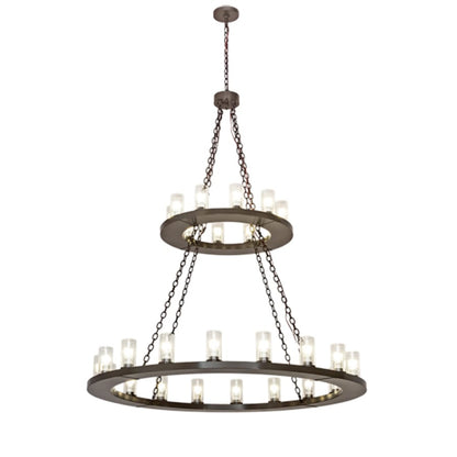 Meyda Tiffany Loxley 28 Light 60" Wide Ring Chandelier