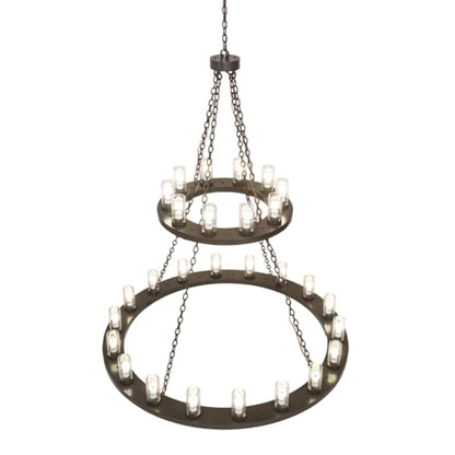 Meyda Tiffany Loxley 28 Light 60" Wide Ring Chandelier