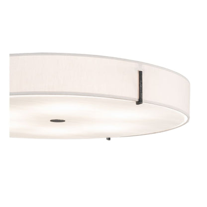 Meyda Tiffany Cilindro 6 Light 30" Wide Semi-Flush Drum Ceiling Fixture - Smoke Finish