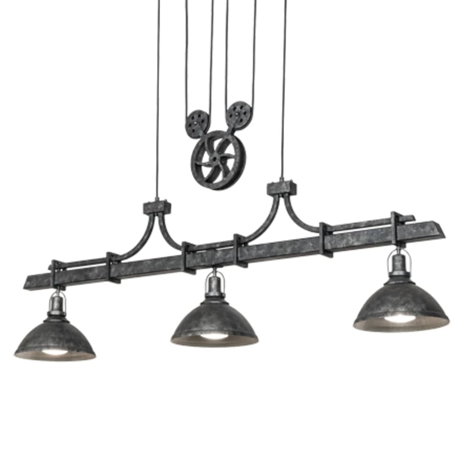 Meyda Tiffany 3 Light 67" Wide Linear Pendant