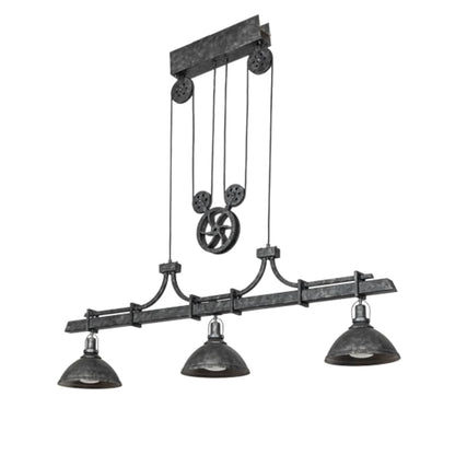 Meyda Tiffany 3 Light 67" Wide Linear Pendant