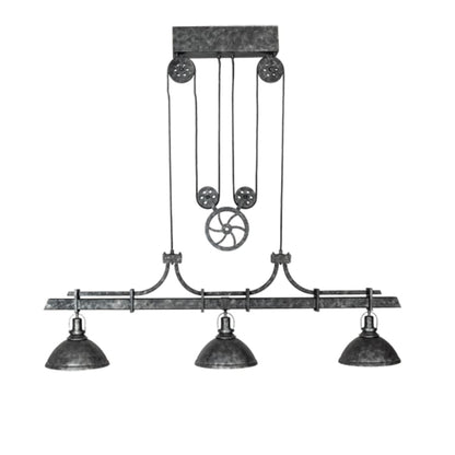 Meyda Tiffany 3 Light 67" Wide Linear Pendant