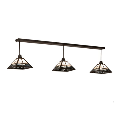Meyda Tiffany 3 Light 84" Wide Linear Pendant