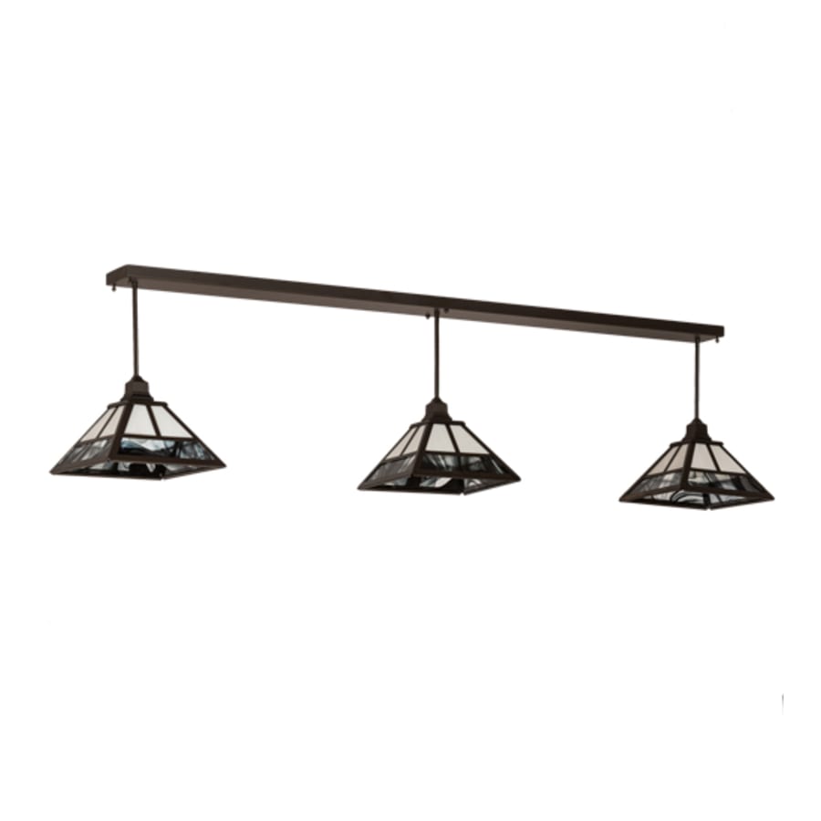 Meyda Tiffany 3 Light 84" Wide Linear Pendant