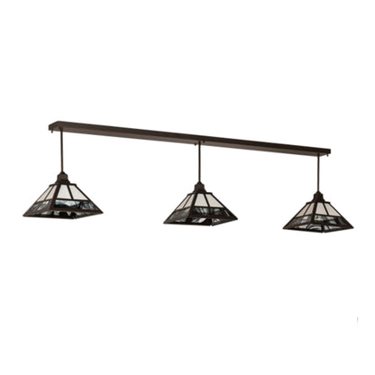 Meyda Tiffany 3 Light 84" Wide Linear Pendant