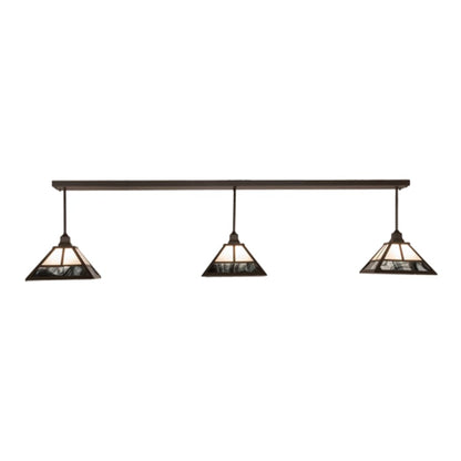 Meyda Tiffany 3 Light 84" Wide Linear Pendant