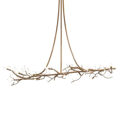 Meyda Tiffany Long Winter Solstice 12 Light 72" Wide Taper Candle Linear Chandelier