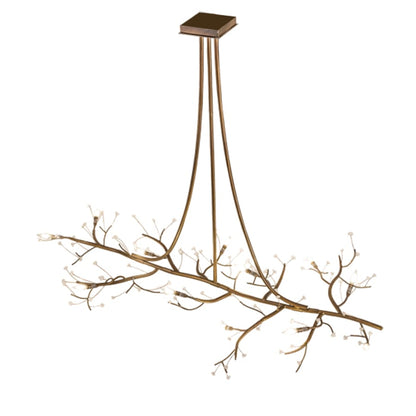 Meyda Tiffany Long Winter Solstice 12 Light 72" Wide Taper Candle Linear Chandelier