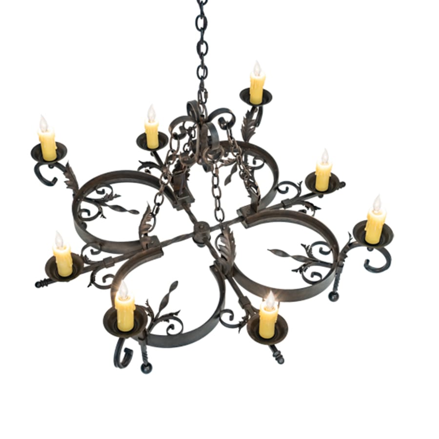Meyda Tiffany Andorra 8 Light 42" Wide Taper Candle Style Chandelier