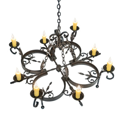 Meyda Tiffany Andorra 8 Light 42" Wide Taper Candle Style Chandelier