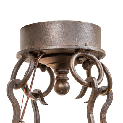 Meyda Tiffany Lorenzo 4 Light 18" Wide Semi-Flush Ceiling Fixture