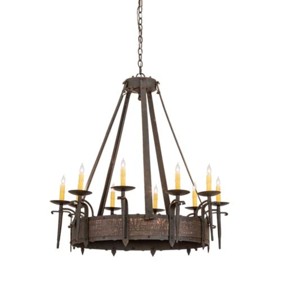 Meyda Tiffany Costello 10 Light 35" Wide Taper Candle Style Chandelier