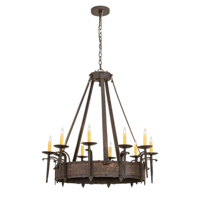 Meyda Tiffany Costello 10 Light 35" Wide Taper Candle Style Chandelier