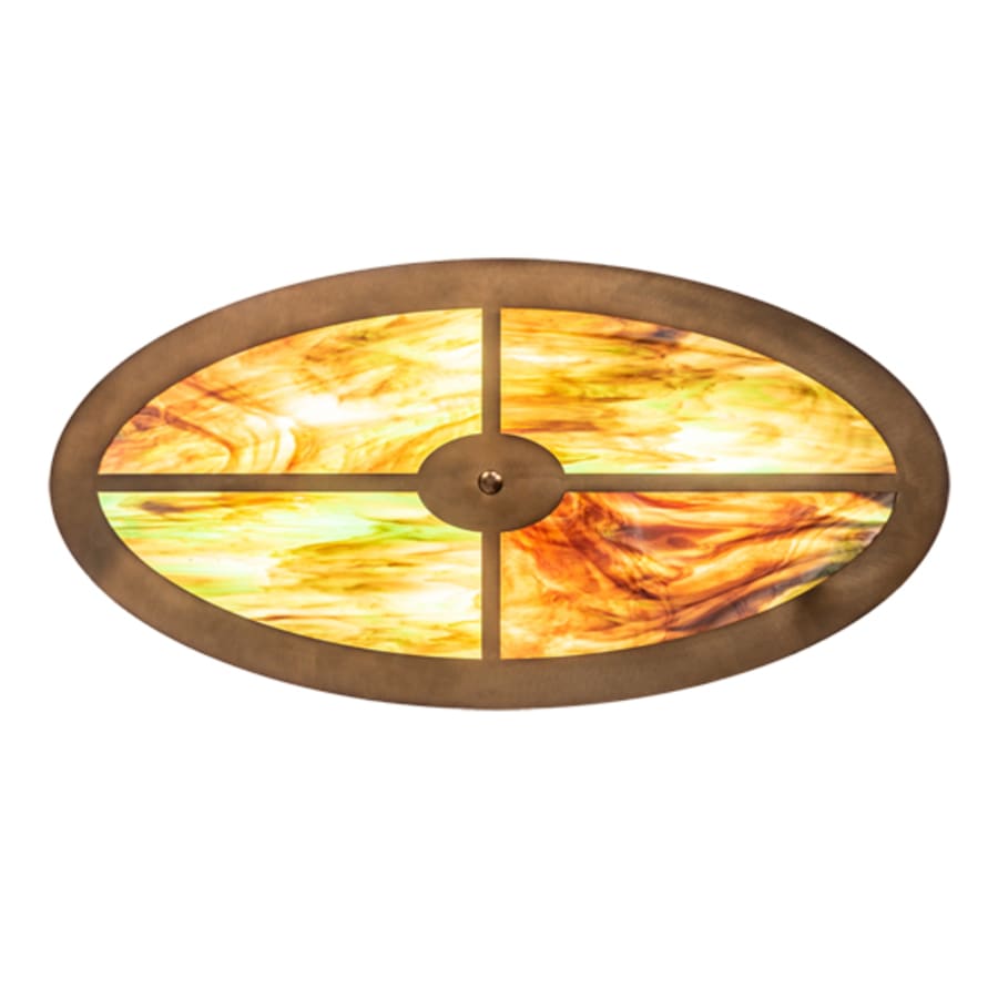 Meyda Tiffany 4 Light 36" Wide Abstract Linear Pendant