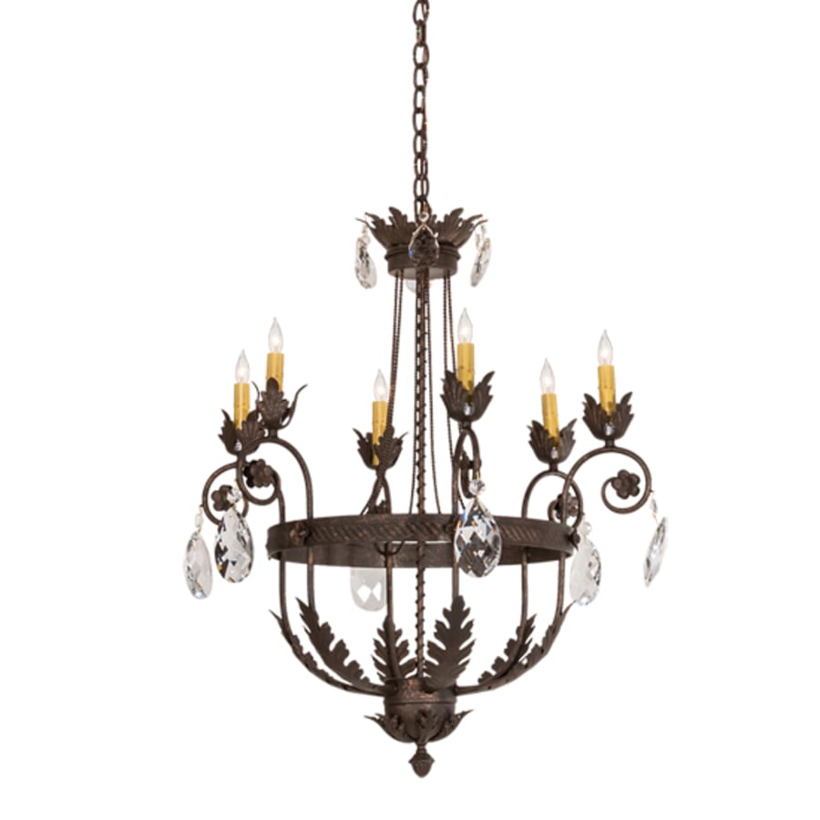 Meyda Tiffany Antonia 6 Light 26" Wide Crystal Candle Style Chandelier