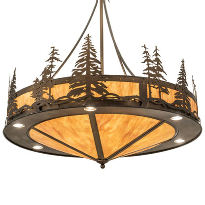Meyda Tiffany 6 Light 41" Wide Abstract Pendant