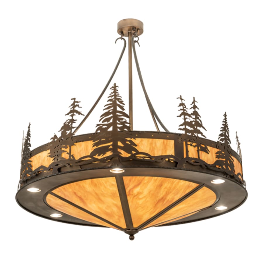 Meyda Tiffany 6 Light 41" Wide Abstract Pendant
