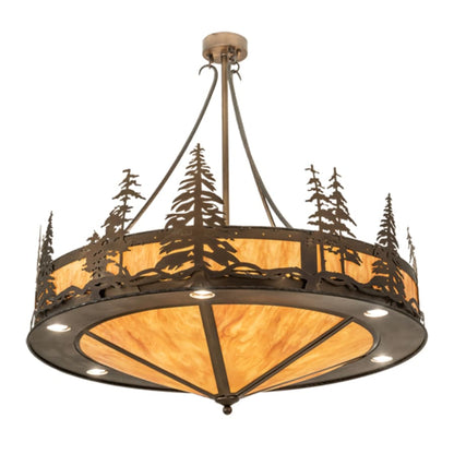 Meyda Tiffany 6 Light 41" Wide Abstract Pendant