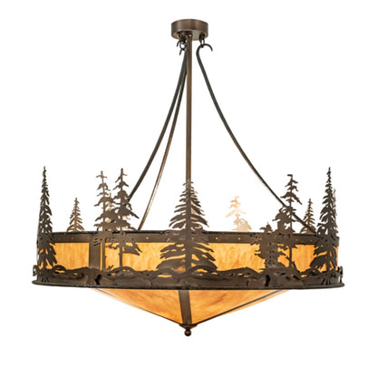 Meyda Tiffany 6 Light 41" Wide Abstract Pendant