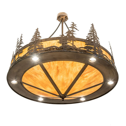 Meyda Tiffany 6 Light 41" Wide Abstract Pendant