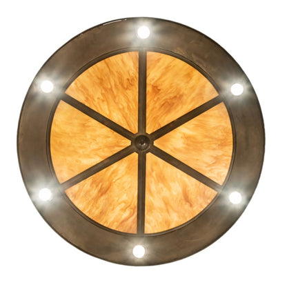 Meyda Tiffany 6 Light 41" Wide Abstract Pendant